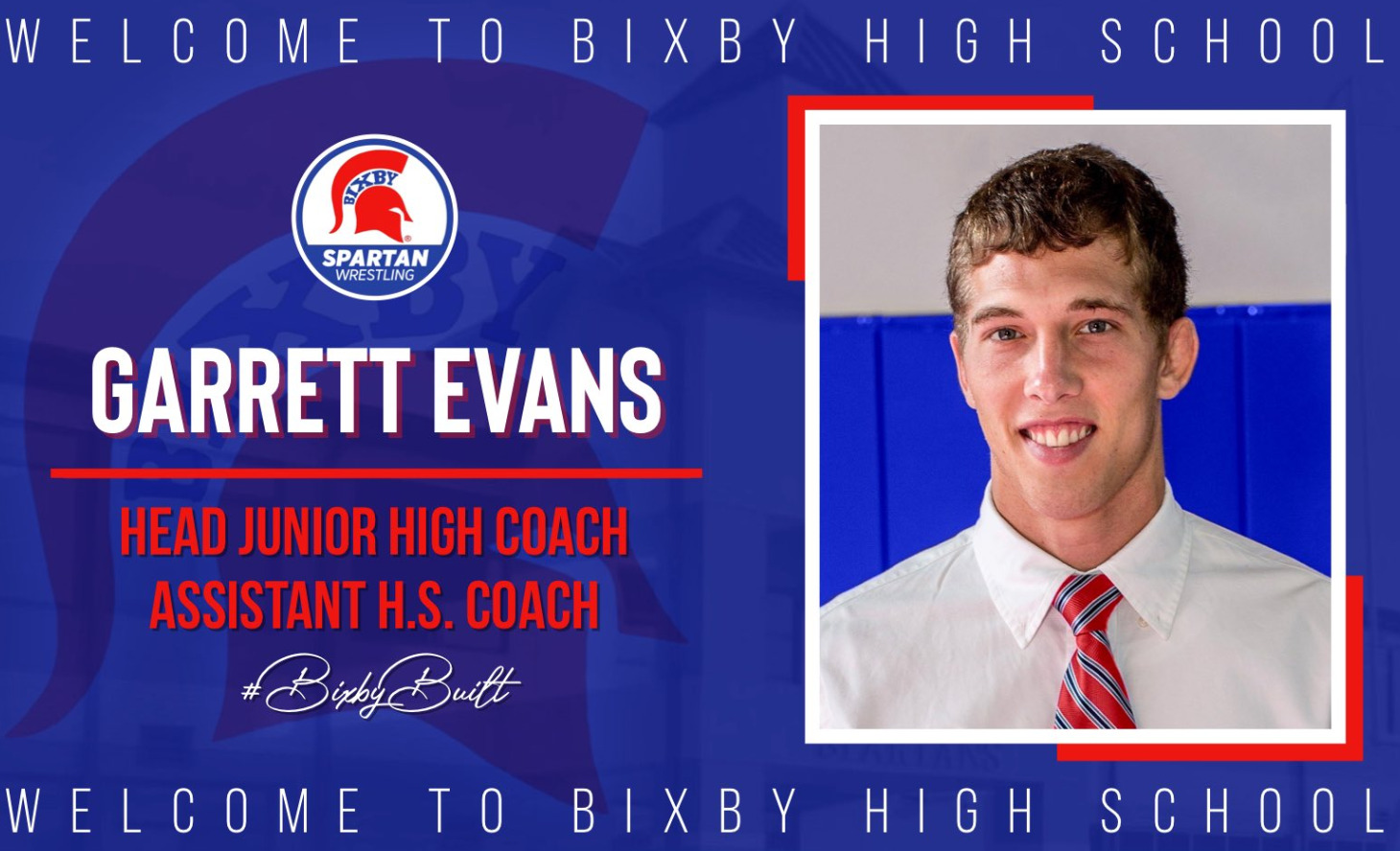 Bixby Adds Garrett Evans as Assistant/Junior High Wrestling Coach
