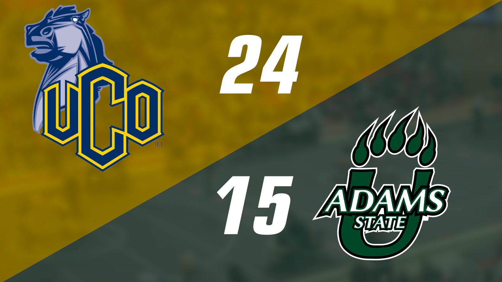 Skillings & Streck lead Top-ranked UCO to a hard-fought 24-15 triumph over No. 8 Adams State
