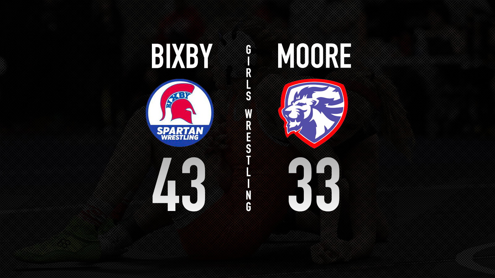 Bixby ends Moore 16 dual win streak with a 43-33 win